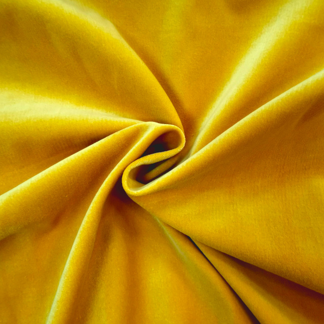 Cotton Velvet Mustard